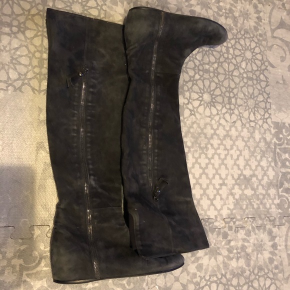 [Stuart Weitzman] Suede Elf OTK Over the Knee Boot - Picture 7 of 8